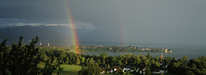 Lindau - Regenbogen über der Insel 1