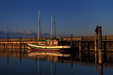 Langenargen - Segelboot im Morgenlicht