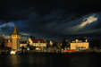 Lindau - Hafen nach dem Sturm